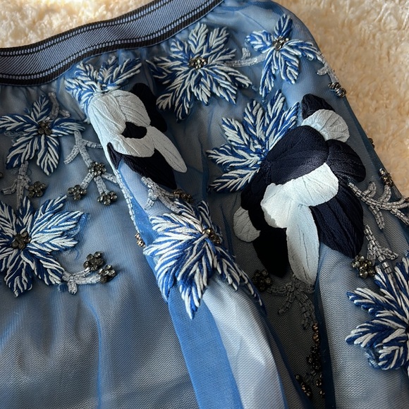 Anthropolgie tulle beaded skirt - Picture 3 of 6